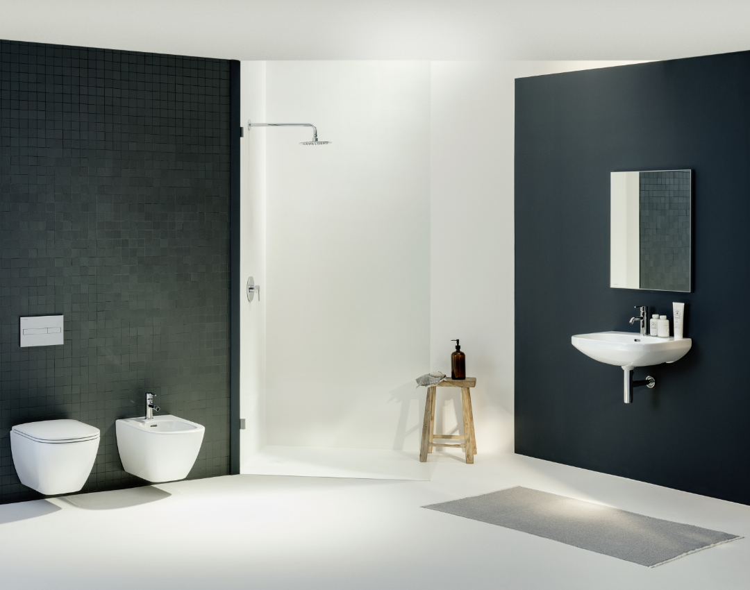 Laufen Lua Collectioned, designed by Toan Nguyen, is now available at J.A.Clarke & Co, Bathroom showroom and Plumbers Merchant in Leicester