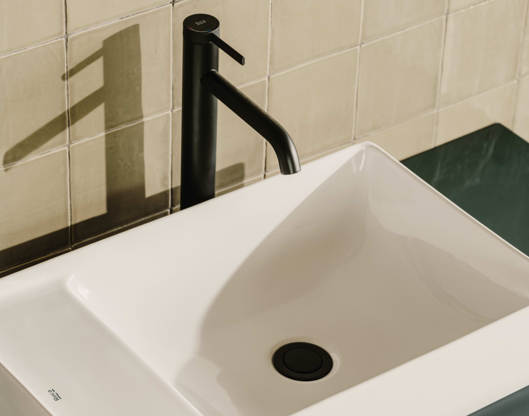 Roca Countertop washbasin in white - available from our plumbers merchant in Leicester - J.A.Clarke & Co.