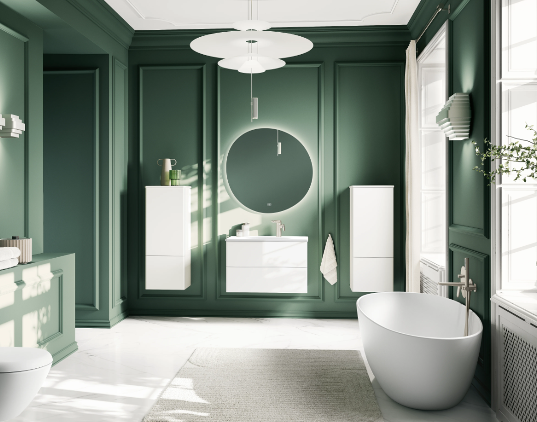 Modern Villeroy & Boch shower fittings available at Leicester plumbers merchant